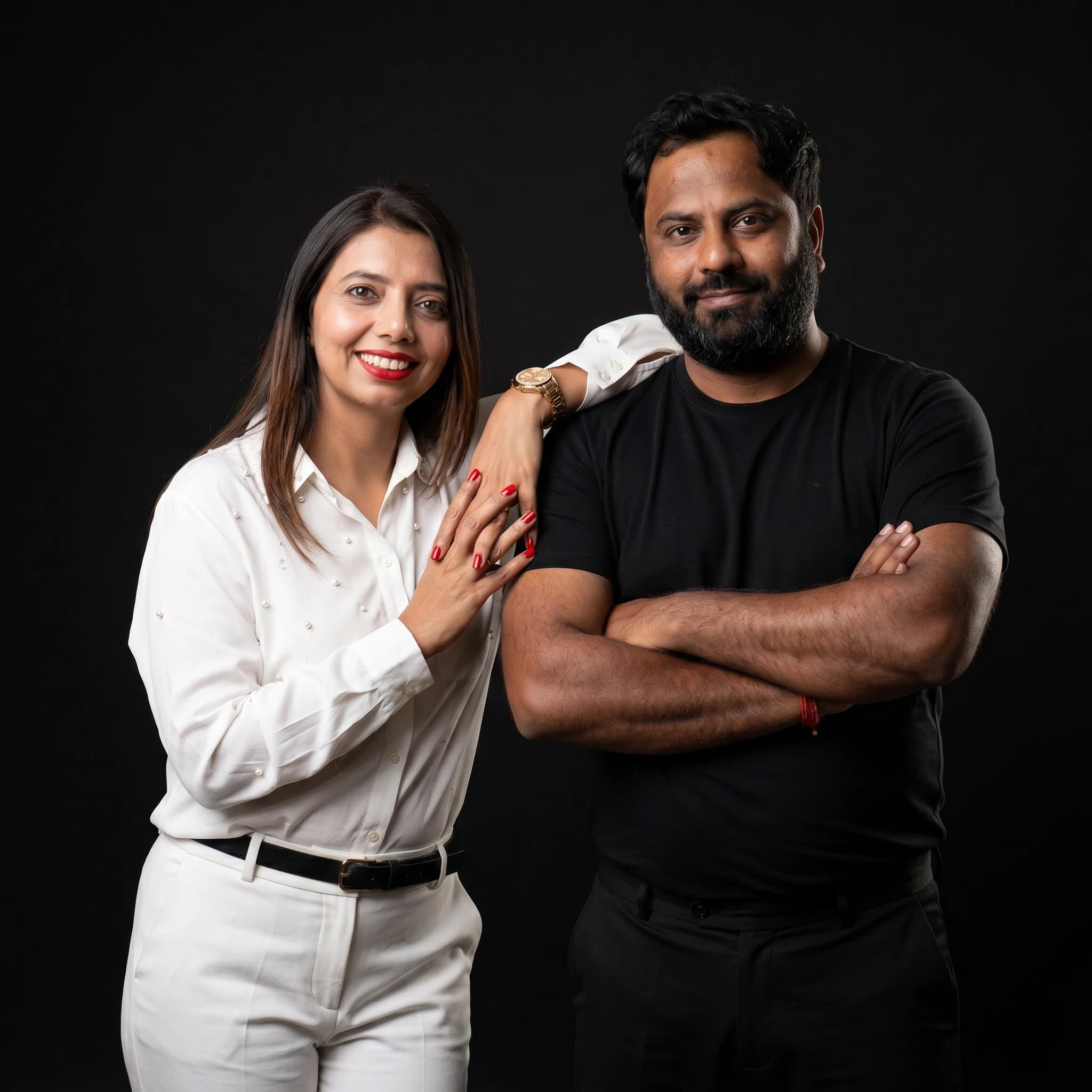 Pratik Chaudhary and Mona Teotia, founders of Rootellect