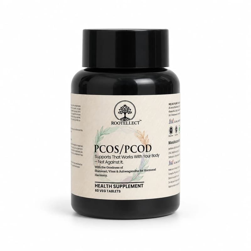 Rootellect PCOS & PCOD Support Formula bottle