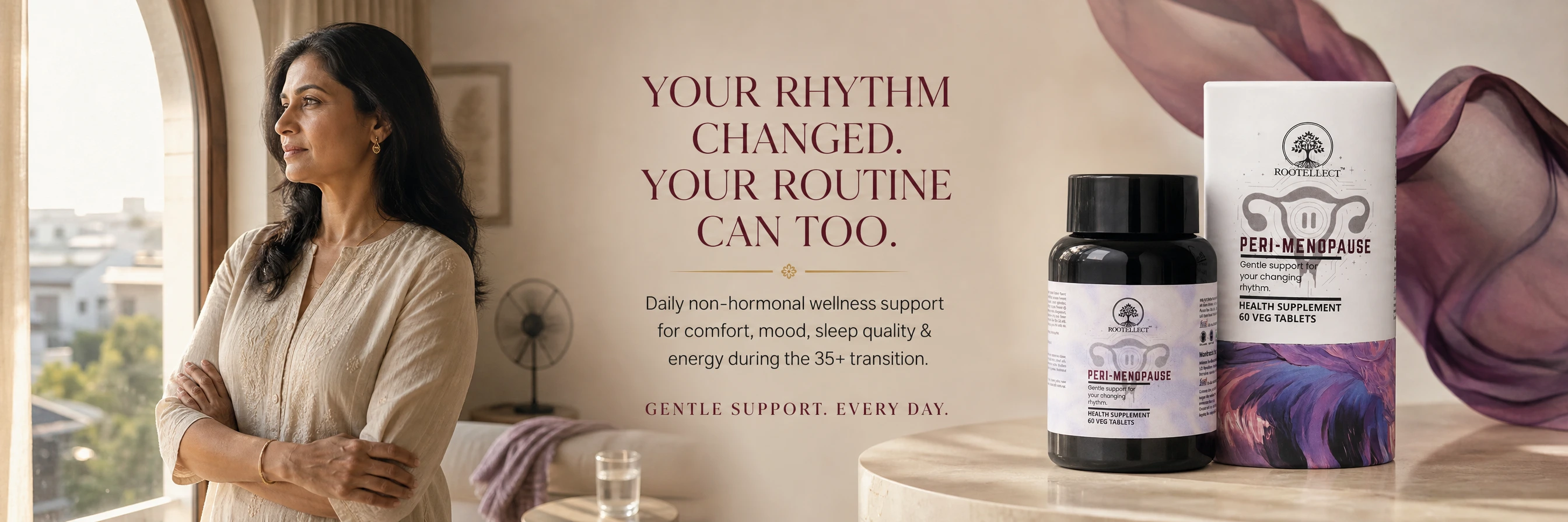 Rootellect Perimenopause Support — daily non-hormonal wellness support