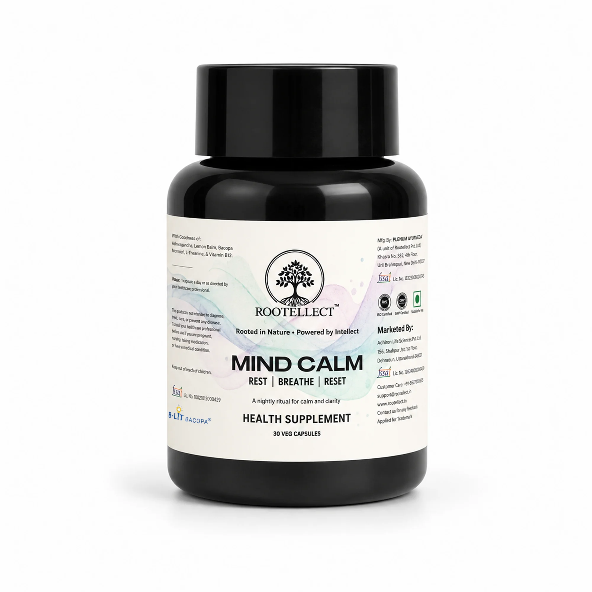 Rootellect Mind Calm bottle